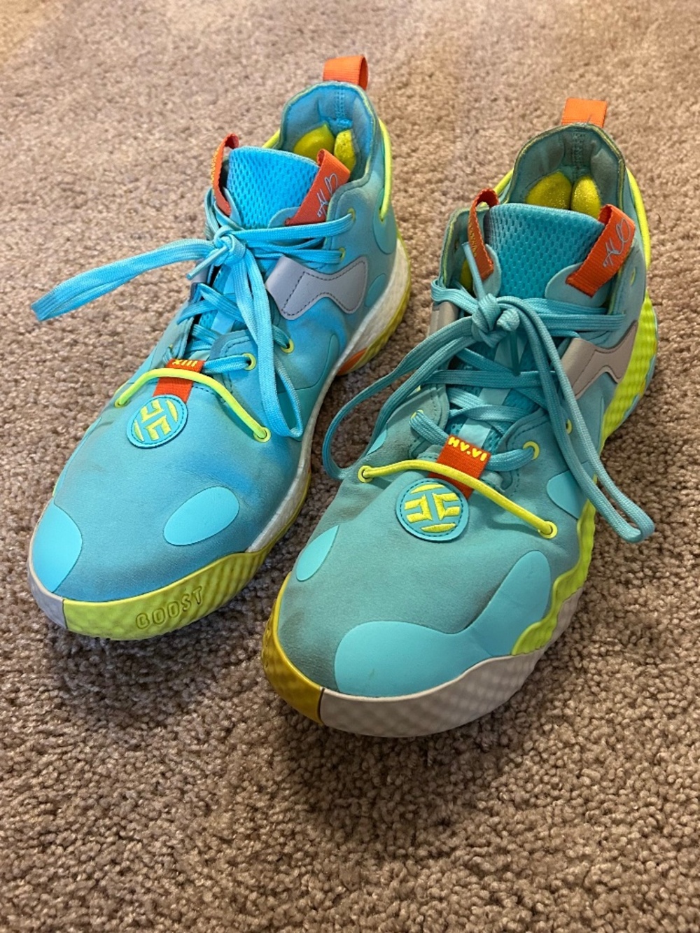 Adidas Harden Vol. 6 Basketball Shoes Pulse Aqua Men’s Size 12.5